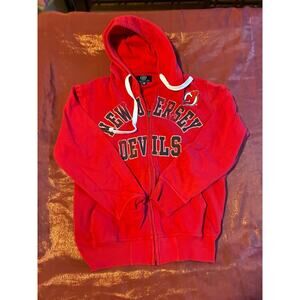 GIII Sports by Carl Banks Hoodie Mens M New Jersey Devils Red NHL Full Zip